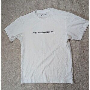 Uniqlo UT Archive Andy Warhol Flowers Tee White Sz S “The World Fascinates Me”